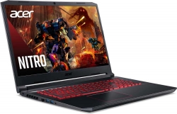 Ноутбук Acer Nitro 5 AN517-52-784G Core i7 10750H/8Gb/1Tb/SSD256Gb/NVIDIA GeForce RTX 3060 6Gb/17.3/IPS/FHD 1920x1080/Windows 10/black/WiFi/BT/Cam