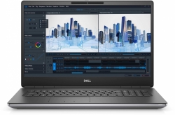 Ноутбук Dell Precision 7760 Core i7 11800H/16Gb/SSD512Gb/NVIDIA Quadro T1200 4Gb/17.3 WVA/FHD 1920x1080/Windows 10 Professional/grey/WiFi/BT/Cam