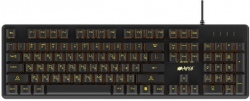 Клавиатура Hiper CRUSIDER механическая черный USB for gamer LED