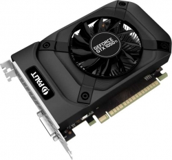 Видеокарта Palit PCI-E PA-GTX1050Ti StormX 4G NVIDIA GeForce GTX 1050TI 4096Mb 128 GDDR5 1290/7000 DVIx1/HDMIx1/DPx1/HDCP Bulk