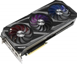 Видеокарта Asus PCI-E 4.0 ROG-STRIX-RTX3070-O8G-GAMING NVIDIA GeForce RTX 3070 8192Mb 256 GDDR6 1905/14000/HDMIx2/DPx3/HDCP Ret