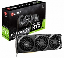 Видеокарта MSI PCI-E 4.0 RTX 3080 VENTUS 3X 10G OC LHR NVIDIA GeForce RTX 3080 10240Mb 320 GDDR6X 1740/19000/HDMIx1/DPx3/HDCP Ret