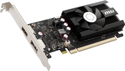 Видеокарта MSI GT 1030 2GD4 LP OC NVIDIA GeForce  2048Mb 64 DDR4 1189/2100 Ret low profile