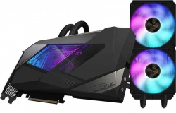Видеокарта Gigabyte PCI-E 4.0 GV-N3080AORUSX W-10GD 2.0 LHR NVIDIA GeForce RTX 3080 10240Mb 320 GDDR6X 1845/19000/HDMIx3/DPx3/HDCP Ret