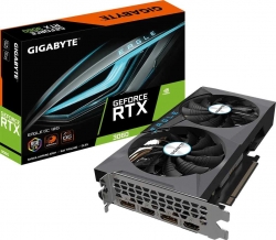 Видеокарта Gigabyte PCI-E 4.0 GV-N3060EAGLE OC-12GD 2.0 LHR NVIDIA GeForce RTX 3060 12288Mb 192 GDDR6 1807/15000/HDMIx2/DPx2/HDCP Ret