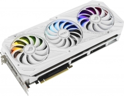 Видеокарта Asus PCI-E 4.0 ROG-STRIX-RTX3090-O24G-WHITE NVIDIA GeForce RTX 3090 24576Mb 384 GDDR6X 1860/19500/HDMIx2/DPx3/HDCP Ret