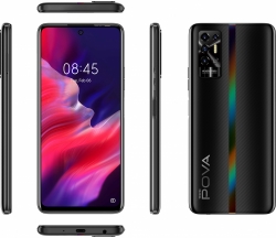 Смартфон Tecno Pova 2 128Gb 4Gb черный моноблок 3G 4G 2Sim 6.95 1080x2460 Android 11 48Mpix 802.11 a/b/g/n/ac NFC GPS GSM900/1800 GSM1900 microSD m