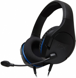 Наушники с микрофоном HyperX Cloud Stinger Core черный/синий 1.3м накладные оголовье HX-HSCSC-BK