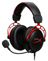 Наушники с микрофоном HyperX Cloud Alpha черный/красный 1.3м мониторные оголовье HX-HSCA-RD/EE