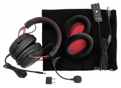 Наушники с микрофоном HyperX Cloud II черный/красный 1м мониторные оголовье KHX-HSCP-RD