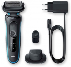 Бритва сетчатая Braun Series 5 50-M1200s реж.эл.:3 питан.:аккум. черный