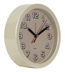 Часы настенные аналоговые Бюрократ Alarm-R15P D15см бежевый