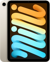 Планшет Apple iPad mini 2021 MK7V3RU/A A15 Bionic 6С ROM256Gb 8.3 IPS 2266x1488 iOS сияющая звезда 12Mpix 12Mpix BT WiFi Touch 10hr