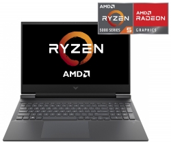 Ноутбук HP Victus 16-e0057ur Ryzen 5 5600H 8Gb SSD512Gb AMD Radeon RX5500M 4Gb 16.1 IPS FHD 1920x1080 Windows 10 dk.silver WiFi BT Cam