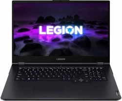 Ноутбук Lenovo Legion 5 17ITH6H Core i5 11400H 16Gb SSD512Gb NVIDIA GeForce RTX 3060 6Gb 17.3 IPS FHD 1920x1080 noOS dk.blue WiFi BT Cam