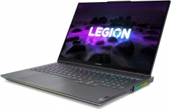 Ноутбук Lenovo Legion 7 16ITHg6 Core i7 11800H 32Gb SSD1Tb NVIDIA GeForce RTX 3080 16Gb 16 IPS WQXGA 2560x1600 Free DOS dk.grey WiFi BT Cam