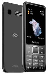 Мобильный телефон Digma LINX B280 32Mb серый моноблок 2.44 240x320 0.08Mpix GSM900/1800