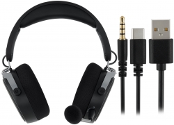 Наушники с микрофоном Оклик HS-L990G черный 1.5м мониторные Radio оголовье (WGH-103)