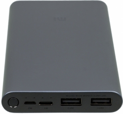Мобильный аккумулятор Xiaomi Mi Power Bank 3 PLM13ZM черный