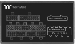 Блок питания Thermaltake ATX 750W Toughpower PF1 ARGB 80+ platinum 24+4+4pin APFC 140mm fan color LED 9xSATA Cab Manag RTL