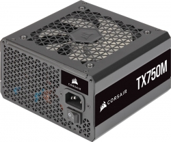 Блок питания Corsair ATX 750W TX750M 80+ gold 24+4+4pin APFC 120mm fan 7xSATA Cab Manag RTL