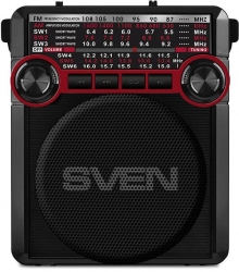 Радиоприемник портативный Sven SRP-355 красный/черный