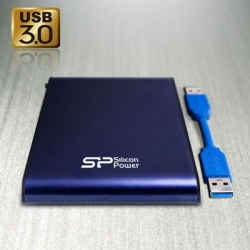 Жесткий диск Silicon Power USB 3.0 1Tb SP010TBPHDA80S3B A80 SP010TBPHDA80S3B Armor (5400rpm) 2.5 синий
