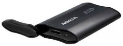 Накопитель SSD A-Data USB-C 1000Gb ASE800-1TU32G2-CBK SE800 1.8 черный