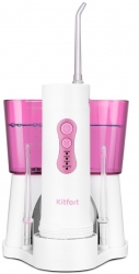 Ирригатор Kitfort КТ-2916-3 белый/розовый
