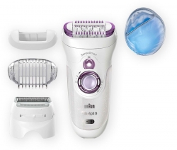 Эпилятор Braun SES 9-710 WD скор.:2 насад.:3 от аккум. белый/фиолетовый