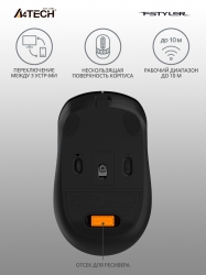 Мышь A4Tech Fstyler FB10C синий беспроводная