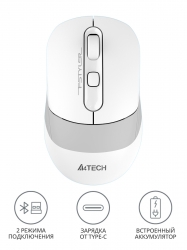 Мышь A4Tech Fstyler FB10C белый беспроводная