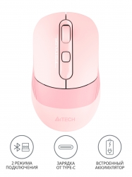 Мышь A4Tech Fstyler FB10C розовый беспроводная