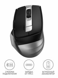 Мышь A4Tech Fstyler FB35C серый беспроводная