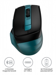 Мышь A4Tech Fstyler FB35C зеленый беспроводная