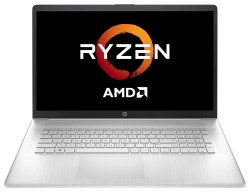 Ноутбук HP 17-cp0099ur Ryzen 3 3250U 8Gb SSD512Gb AMD Radeon 17.3 SVA HD+ 1600x900 Windows 10 silver WiFi BT Cam