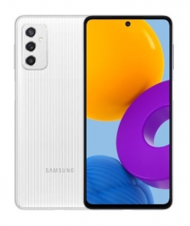 Смартфон Samsung SM-M526 Galaxy M52 128Gb 6Gb белый моноблок 3G 4G 6.7 1080x2400 Android 11 64Mpix 802.11 a/b/g/n/ac NFC GPS GSM900/1800 GSM1900 To