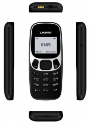 Мобильный телефон Digma Linx A105N 2G 32Mb черный моноблок 1Sim 1.44 68x96 GSM900/1800