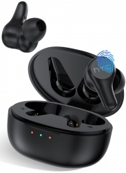 Гарнитура вкладыши HTC E-mo 1 True Wireless Earbuds Plus черный беспроводные bluetooth в ушной раковине