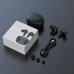 Гарнитура вкладыши HTC E-mo 1 True Wireless Earbuds Plus черный беспроводные bluetooth в ушной раковине