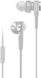Гарнитура вкладыши Sony MDR-XB55AP 1.2м белый проводные в ушной раковине (MDRXB55APW.E)