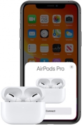 Гарнитура вкладыши Apple AirPods Pro Magsafe Case белый беспроводные bluetooth в ушной раковине (MLWK3RU/A)