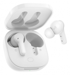 Гарнитура вкладыши QCY T13 белый беспроводные bluetooth в ушной раковине