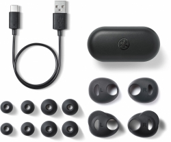 Гарнитура вкладыши Yamaha TW-E3A черный беспроводные bluetooth в ушной раковине (ATWE3ABLG)