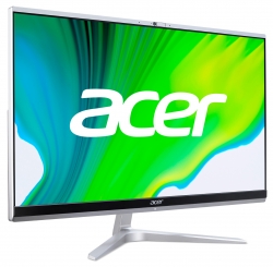 Моноблок Acer Aspire C24-1650 23.8 Full HD i3 1115G4 (3) 8Gb SSD256Gb UHDG CR Windows 11 GbitEth WiFi BT 65W клавиатура мышь Cam серебристый 1920x1
