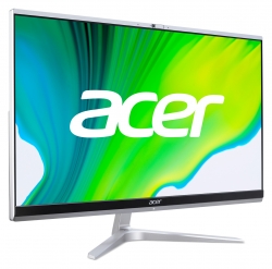 Моноблок Acer Aspire C24-1650 23.8 Full HD i5 1135G7 (2.4) 8Gb 1Tb SSD256Gb Iris Xe CR Windows 11 GbitEth WiFi BT 65W клавиатура мышь Cam серебрист