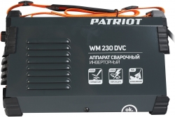 Сварочный аппарат Patriot WM230DVC инвертор ММА 10.7кВт (кейс в комплекте)