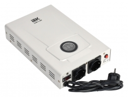 Стабилизатор напряжения IEK Slim 2кВА однофазный белый (IVS22-1-002-09)