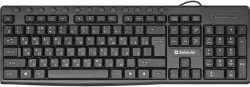 Клавиатура Defender Action HB-719 механическая черный USB for gamer LED (подставка для запястий)