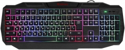 Клавиатура Defender Ultra HB-330L черный USB LED (подставка для запястий)
